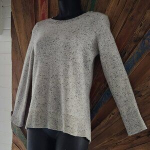 Rag & Bone 100% cashmere gray hi/lo sweater Sz S